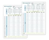 Wertungsblatt Block DIN A5, gut lesbar und übersichtlich gestaltet, moderner Ersatzblock mit Phasen, großer Spielblock für Würfel und Kartenspiele, für Senioren und Kinder geeignet, Familienspiel (2x)