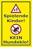 Melis Folienwerkstatt Schild Kinder - Kein Hundeklo - 30x20cm - Bohrlöcher - 3mm Aluverbund – 20 VAR S00187-012-C