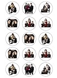 15 Muffin & Cupcake Aufleger 5 cm vorgestanzt Fondant The Vampire Diaries C1