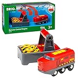 BRIO World 33213 IR-Frachtlok – Elektrische Lokomotive mit Fernsteuerung – Zubehör für die BRIO World – Kleinkindspielzeug empfohlen ab 3 Jahren,Rot-anthrazit-b