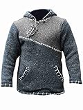 PANBOB Hoodie Herren Langarm Warm Spleißen Entwurf Pullovers Herren Lose Sanft Komfortabel Sweatshirt Herren Knopfkragen Strickwaren Pullover Herren Mit T