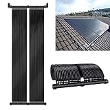 YRHome Solarkollektor Poolheizung Solarheizung Warmwasser Heizung Komplettset Solarmatte Solarmattenheizung UV-beständiger Beliebig erweiterbar für Pools Schwimmbad 400 x 70cm bis 20000 L