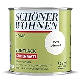 DurAcryl Buntlack Altweiß 375 ml RAL 0096 Seidenmatt Schöner W