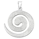 Vinani Anhänger Design Spirale groß gebürstet Sterling Silber 925 2ASP-EZ