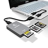 CFexpress Typ B XQD 2-in-1 Kartenleser, USB 3.1 Gen 2 10 Gbps CFexpress Card Slot für CFexpress Type B Card, XQD Card Slot für Sony G/M Series USB Mark XQD Card, Lexar 2933x/1400x USB Mark XQD C