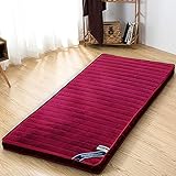 ZWDYY Traditionelle japanische Tatami-Bodenmatte, gesteppte, weiche, faltbare Matratze, dick, langlebig, rutschfeste Isomatte, Doppel-/Einzelbett-Matratze, B, 180 x 200