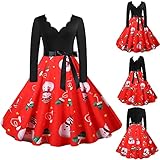 MOKBAY Weihnachten Kleider Damen Kleid Sexy Skirt Set Elegant V Ausschnitt Kleid Tennis Skirt Hangers Festliche Kleider Für Damen Kleider Prinzessin Kleid Mädchen Long Skirts for D