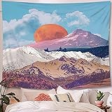 NHhuai Wandteppich Wandbehang Wandtuch Tapisserie Wand Kunst für Wohnzimmer Schlafzimmer Dekor Farbkombination Wandbehang S