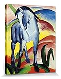 1art1 Franz Marc - Blaues Pferd I, 1911 Bilder Leinwand-Bild Auf Keilrahmen | XXL-Wandbild Poster Kunstdruck Als Leinwandbild 50 x 40