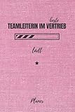beste Teamleiterin im Vertrieb lädt Planer: inkl. Kalender 2021/2022 für die Ausbildung o. Weiterbildung | Perfekt für Frauen/Mädchen, die Verkäufer leiten | Ausbildungsbeginn Geschenk