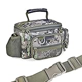 Aiyrchin Karpfen Angelbeutel, Einzelne Schulter Meer Angelgerät Taschen Holdall Camouflage Outdoor Carryall Bag Wandern Reiseverpackung