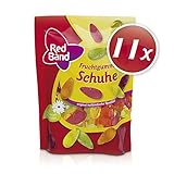 Red Band Fruchtgummi Schuhe - 11er Pack (200 g Beutel) - Geschmacksrichtungen Erdbeere, Apfel, Zitrone, Orange und Cassis - Holländische Qualität - Süßigk