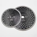 SHENYIFAA. 2 Teile/pk Diamant schmaler Turbo Multi Loch schneidscheibe kreissägeblatt für Granit marmor Dia 180mm+230mm D