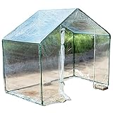 Gewächshäuser Tomaten Tomatenhaus Gartengewächshäuser Groß Kirchturm Seitlichen Reißverschlusstüren, Klar Plant Hot House für den Außenbereich Hinterhof Garten, Wasserdicht Kunststoffschupp