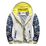 RYTEJFES Fleece Hoodie Herren Kapuzenpullover mit Reißverschluss Pullover mit Kapuzen Langarm Mantel mit Tasche Fleece-Innenseite Winterjacke Herbstjacke Übergangjacken Outdoorjacke Kapuzejack