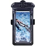 Vaxson Hülle Schwarz, kompatibel mit Sony Xperia M4 Aqua Dual E2363, wasserdichte Tasche Handyhülle Waterproof Pouch Case [Nicht Displayschutzfolie Schutzfolie ] N