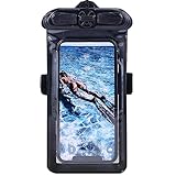 Vaxson Hülle Schwarz, kompatibel mit Sony Xperia Z3 Compact A4 SO-02G, wasserdichte Tasche Handyhülle Waterproof Pouch Case [Nicht Displayschutzfolie Schutzfolie ] N