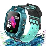 Smartwatch für Kinder, 8 Spiele- MP3 Musik, Video Wecker SmartWatch Kids Junge Anruf Chat Telefon-SOS Taschenlampe Kamera, Rechner Mädchen Kinder Geschenk (Enthalten Sie 1 GB Micro-SD-Karte)