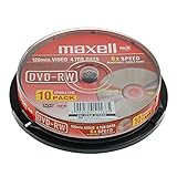 Maxell 275896 – Pack de 10 DVD-Rw Rohlinge 4.7 GB, 2 x