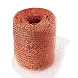 Kupferband Gegen Schnecken Mäuse, Schneckenzaun Reinem Kupfer Kupferwolle für Garten Schneckenabwehr, Mader Abwehr(6m)