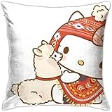 baoan Kissenbezüge Hello Kitty Pilloase Kissenbezug für Schlafsofa Home Decor. (18x18 Zoll)