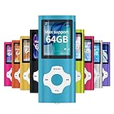 Mymahdi MP3 / MP4 beweglicher Spieler, hellblau mit 1.8 Zoll LCD-Schirm und Memory Einbauschlitz, maximale Unterstützung 128GB TF