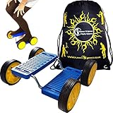 Step Fun + Flames N Games Reisetasche. Balance Spielzeug mit Pedalen. Circus Fähigkeiten Spielzeug für Kinder & Erwachsene! (Blau)