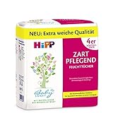 Hipp Babysanft Feuchttücher Zart pflegend, 4er Pack (4 x 56 Tücher)