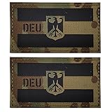 DEU Deutsche Flagge IR Infrarot Reflektierende Dekorative Applikationen Patches Taktische Militär Morale Ab