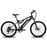LAMASSU E-Bike Elektro-Mountainbike Elektrofahrrad für Erwachsene mit 48/36V 10Ah Akku mit Aluminiumrahmen, Scheibenbremse, LCD-Anzeige, Shimano 7-Gang-Schaltung