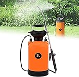 A Minimalist Life Drucksprühgerät, Gartenspritze 5 L mit Überdruckventil, Verstellbare Düse, Verstellbarem Schultergurt, Genaue Skala, Rückenspritze für Gieße Blumen Garten, Düngen, Autopfleg