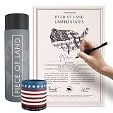 happylandgifts® Zwei echte Grundstücke in New York und Kalifornien als einzigartiges Geschenk für USA Fans | Besitzurkunde mit Wunschname zum selber eintragen | USA Geschenke | Geburtstag