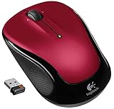 Logitech M325 Kabellose Maus mit Scrollfunktion für Web-Scrolling, Rot (Generalüberholt)