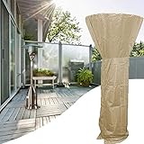 GPMBHNV Wetterschutzhülle für Heizpilz,Multifunktion Abdeckung für Heizstrahler mit Handtasche,Robust und Langlebig Garten Abdeckhaube Wasserdicht (Color : Beige, Size : 85/48 * 226cm(33/19 * 89in))