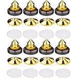 8 Stück Lautsprecher Spikes, Shock Absorber, Anti-Vibrations Lautsprecherständer für CD-Audio, Subwoofer, Plattensp
