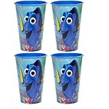 Familienkalender Becher, kompatibel zu Disney Findet Dory Becher für Kinder 250ml Mikrowellenfest | Kinder | Mädchen | Jungen | Geschenk | BPA-frei | Dorie | 4 B