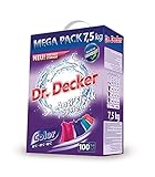 Dr. Decker Color (100 Waschladungen) Waschpulver für farbige Textilien, entfernt Flecken, schützt vor Kalk 7,5 kg
