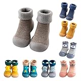 IQYU Baby Schuhe Lauflernschuhe Mädchen Junge Kleinkind Schuhe Junge Stricken kinderschuhe Rutschfeste Bodenschuhe Weicher Boden Bodensocken Stricken Lauflerner Baby Schuhe Kleinkind S