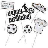 Fyfjur Tortendeko Geburtstag, Tortentopper, Kuchendeko, Fußball Topper, Kuchenstecker, Basketball Topper, Party Kindergeburtstag | Happy Birthday zum Geburtstag Cake Topper Geburtstag Party