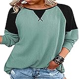 ADDZYY Langarmshirt Damen Oberteile Baseball Longshirt Casual Pullover Blusen Tuniken Shirt Sweatshirt Damen Halloween Langarmshirt Leicht Freizeit Tshirt Rundhals Fitness Lässiges Tops Ob