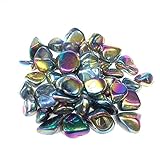 XACIUESD Großhandel Regenbogen Aura Quarz Kristall Taumelsteine ​​mit Titan-Beschichtungstein-Kristalle für Dekoration (Color : 1pc, Size : 100g)
