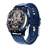 VBF Herren Smartwatch, Fitness Uhr mit Herzfrequenz und Blutdruck Spo2 Monitor, mit Bluetooth Anruf App Nachrichtenerinnerung Bluetooth Uhr Ios Android(E)(A)