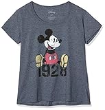 Disney Damen Mickey Mouse Year T-Shirt, Dunkles Erika, M