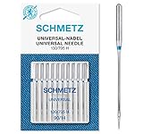 SCHMETZ Nähmaschinennadeln: 10 Universal-Nadeln, Nadeldicke 90/14, 130/705 H, auf jeder gängigen Haushaltsnähmaschine einsetzb