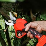 TZUTOGETHER Elektrische Astschere,36V 2 Batterie,30mm Akku-Gartenschere elektrische gartenschere für den Garten,Gartenschere Obstbaumbuchsen Trimmer-Schneidwerkzeug,Ergonomisches Design Pfropfwerkzeug