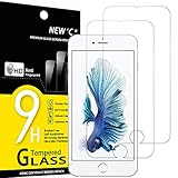 NEW'C 2 Stück, Schutzfolie Panzerglas für iPhone 6s Plus, iPhone 6 Plus, Frei von Kratzern, 9H Härte, HD Displayschutzfolie, 0.33mm Ultra-klar, Ultrabeständig