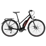 HEPHA E-Bike Trekking 5.0 Damen Elektrofahrrad 70Nm Shimano E8000 Mittelmotor Pedelec 504Wh Abnehmbare Akku 10-Gang Ebike 28 Zoll (Schwarz, RH 48cm)