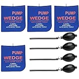 WANYI Montagekissen Luftkissen Pneumatikspanner Air Pump Wedge Spreizkissen Auto Fenstermontage Belastung bis 300 kg (4 Stück)