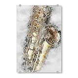 artboxONE Acrylglasbild 30x20 cm Musik Saxophone (matart) - Bild Saxophone Instrument I