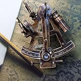 For Grandparents Antique Brass Sextant Marine Instrument Decorative Desktop G